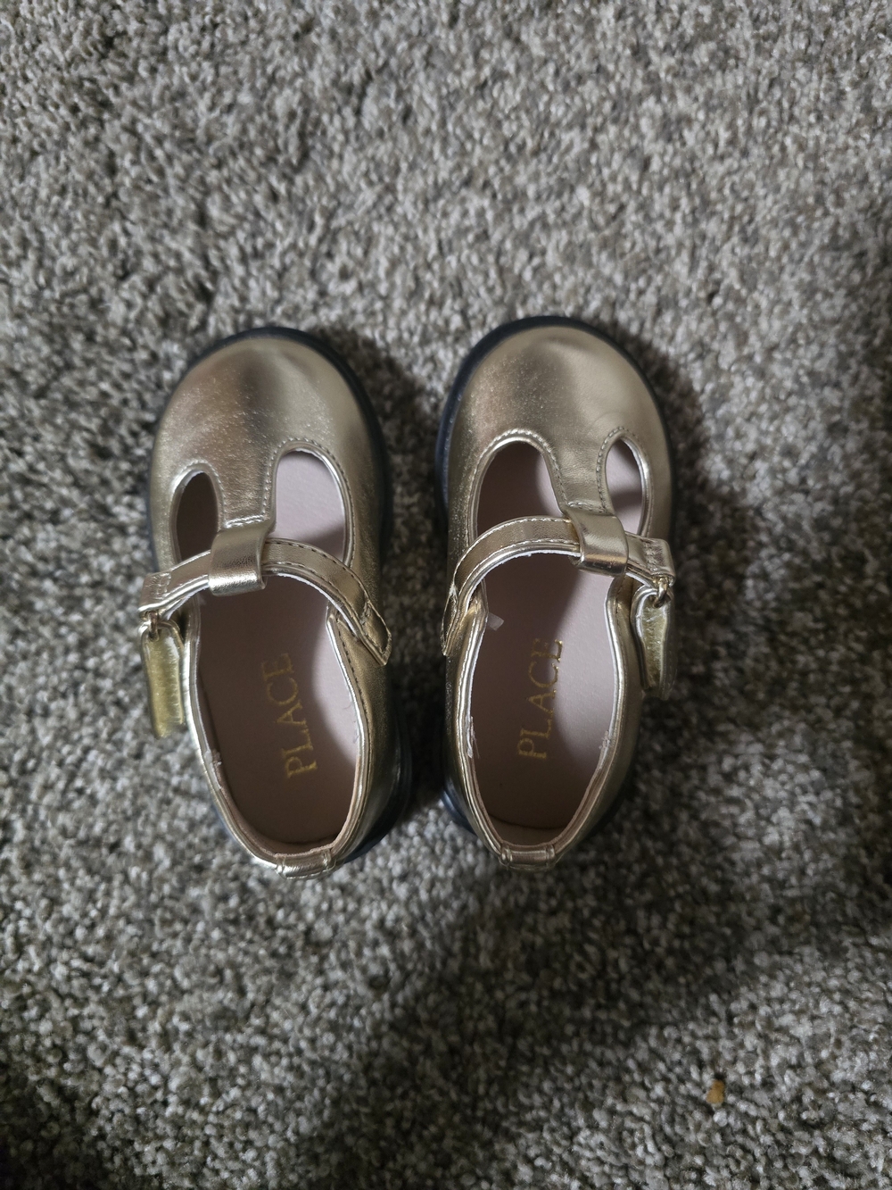 Place Metallic Gold Mary Jane Dress Shoes for Kids